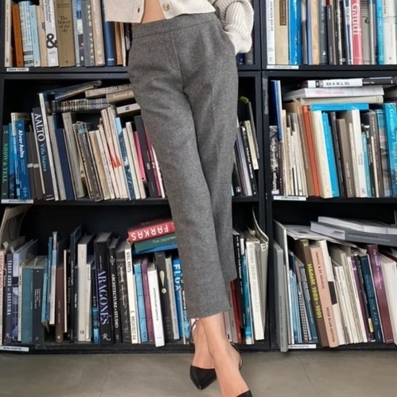 ARITZIA BABATON ATELIER CONAN HERRINGBONE TROUSER SIZE 10 NWT - Picture 1 of 8